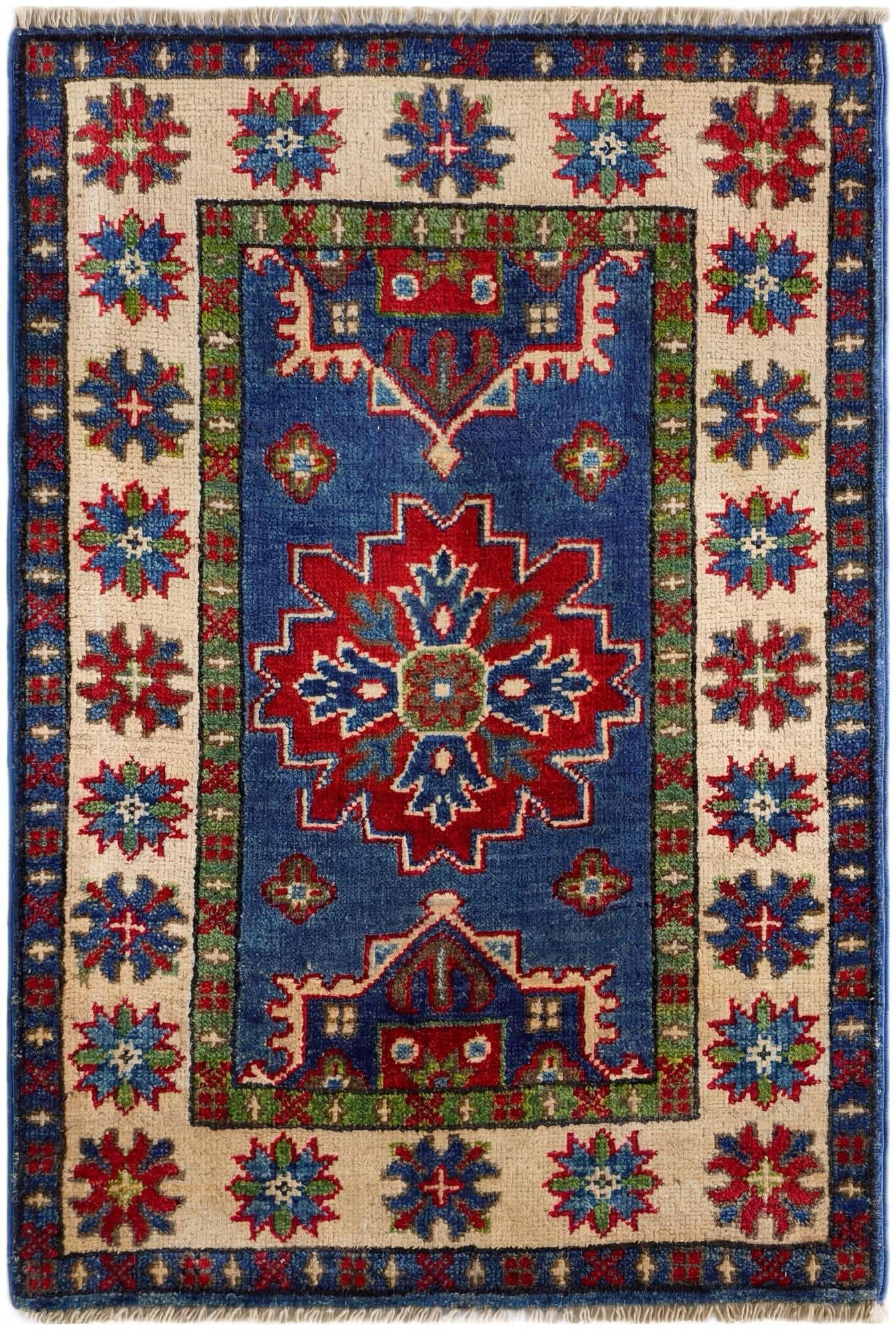 2' x 2' 11 Hand Knotted Kazak Rug