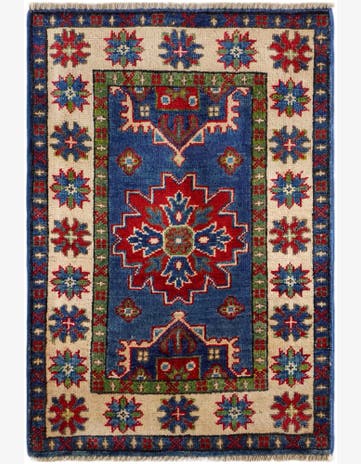 2' x 2' 11 Hand Knotted Kazak Rug