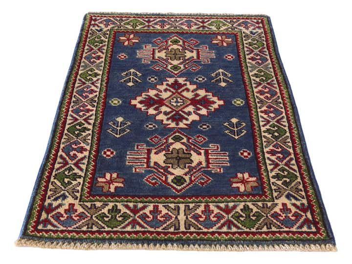 1' 11 x 3' 1 Hand Knotted Kazak Rug