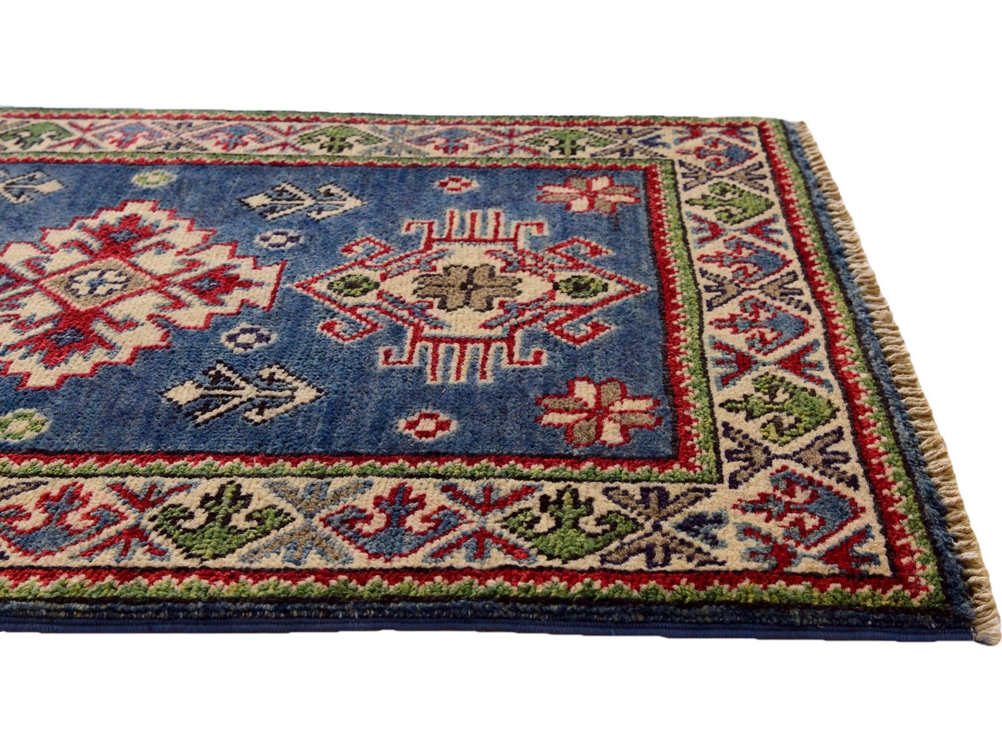 1' 11 x 3' 1 Hand Knotted Kazak Rug