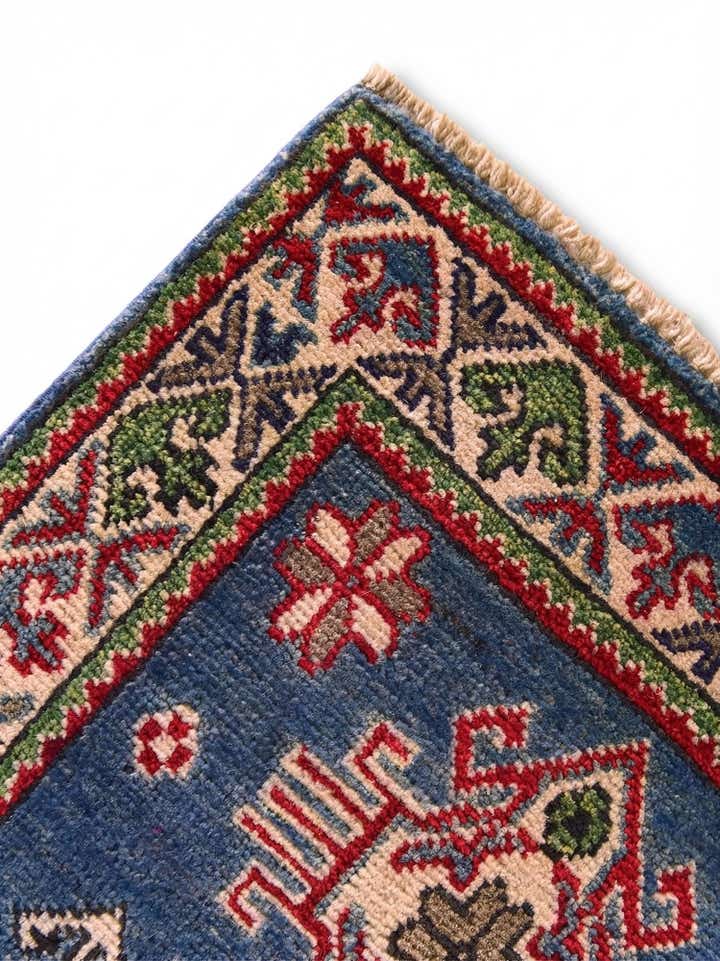 1' 11 x 3' 1 Hand Knotted Kazak Rug