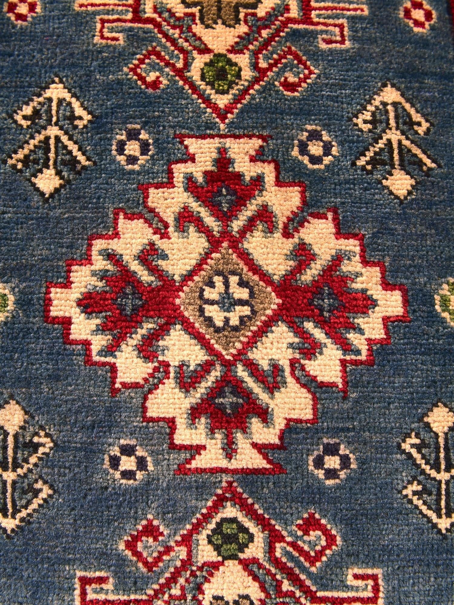 1' 11 x 3' 1 Hand Knotted Kazak Rug