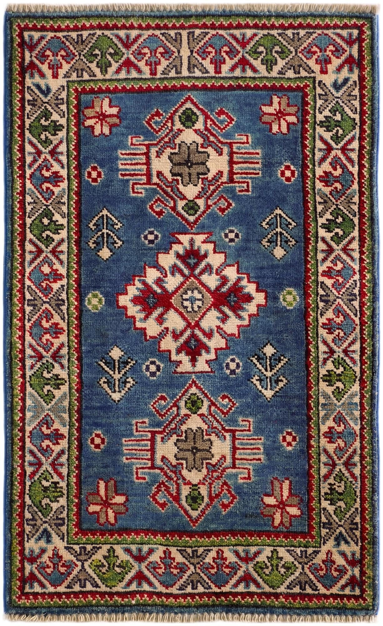1' 11 x 3' 1 Hand Knotted Kazak Rug