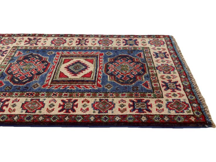 Detail image of 2' x 2' 8 Hand Knotted Kazak Rug