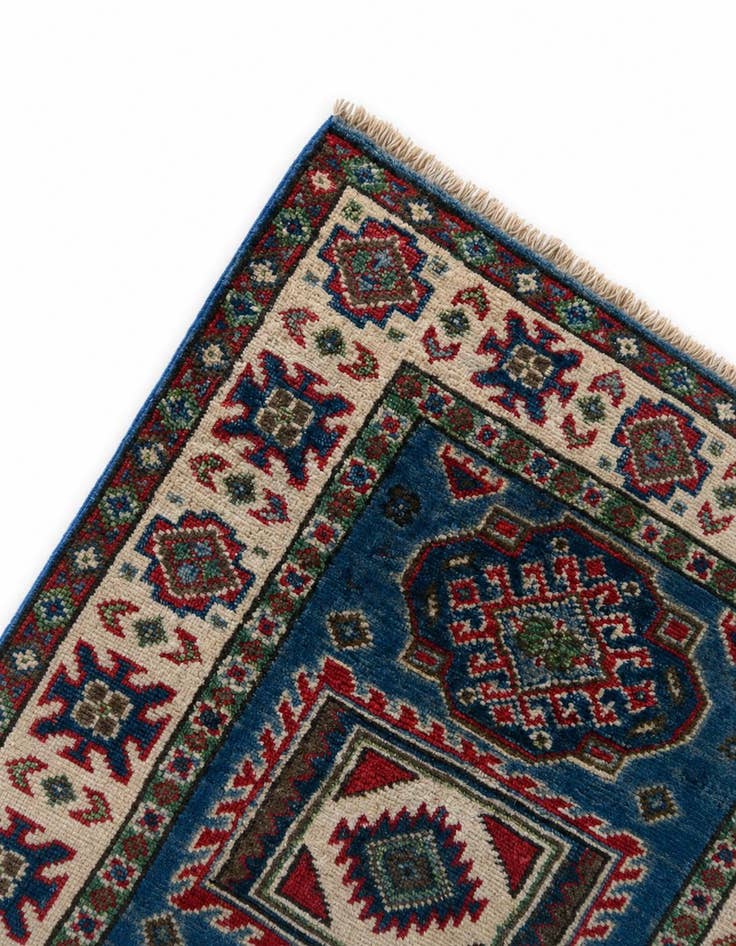 Detail image of 2' x 2' 8 Hand Knotted Kazak Rug