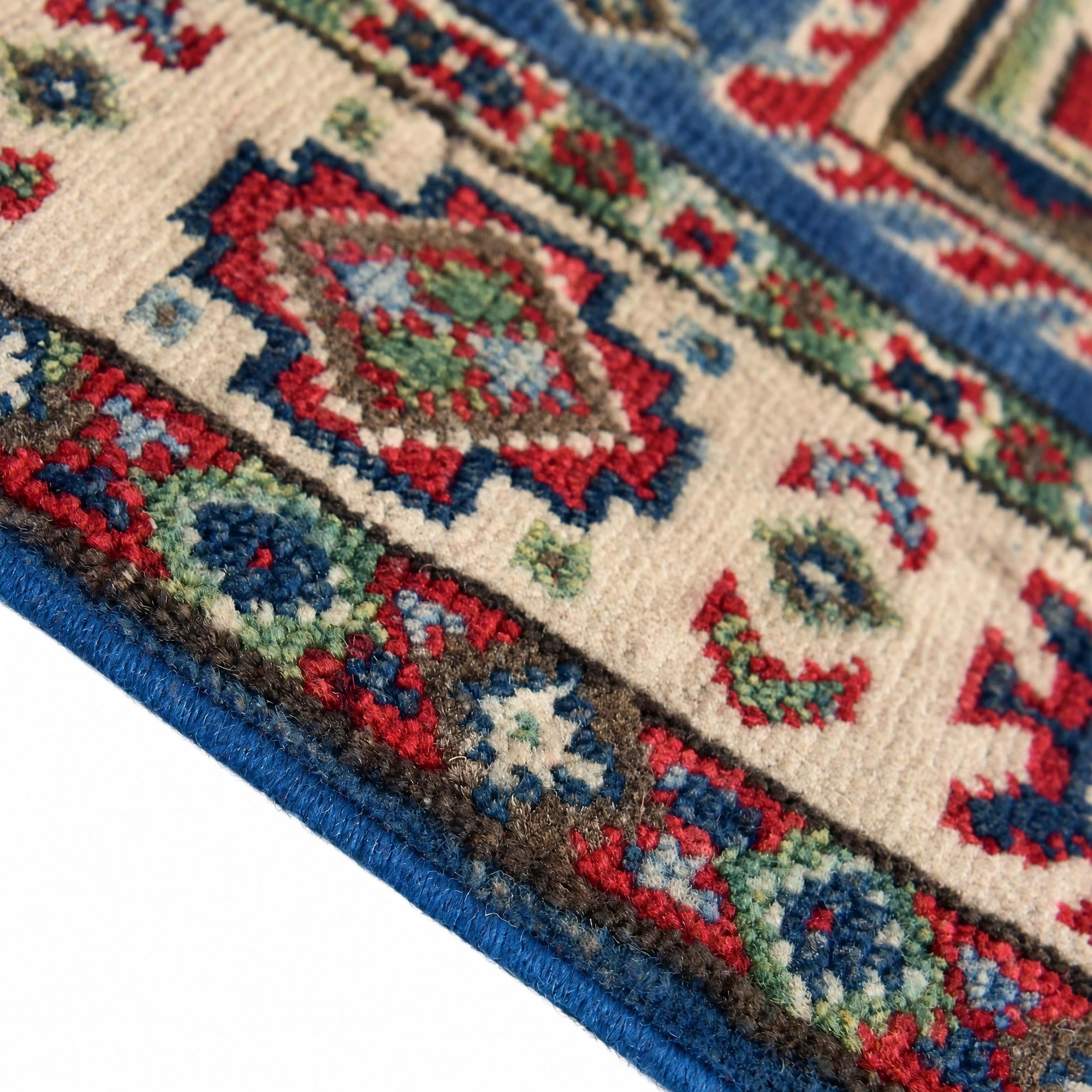 60cm x 80cm Hand Knotted Kazak Rug