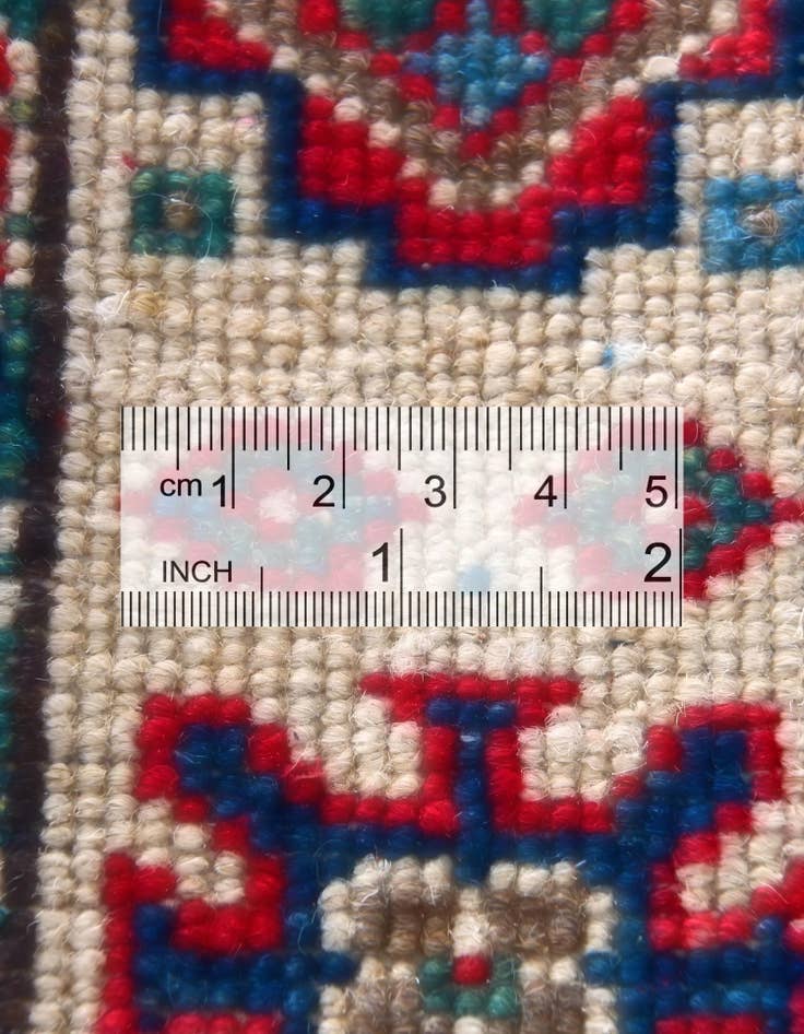 Detail image of 2' x 2' 8 Hand Knotted Kazak Rug