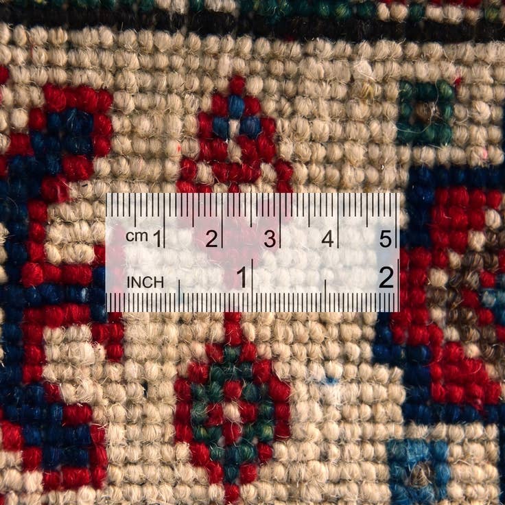 Detail image of 2' x 2' 8 Hand Knotted Kazak Rug