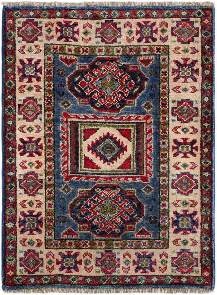 2' x 2' 8 Hand Knotted Kazak Rug