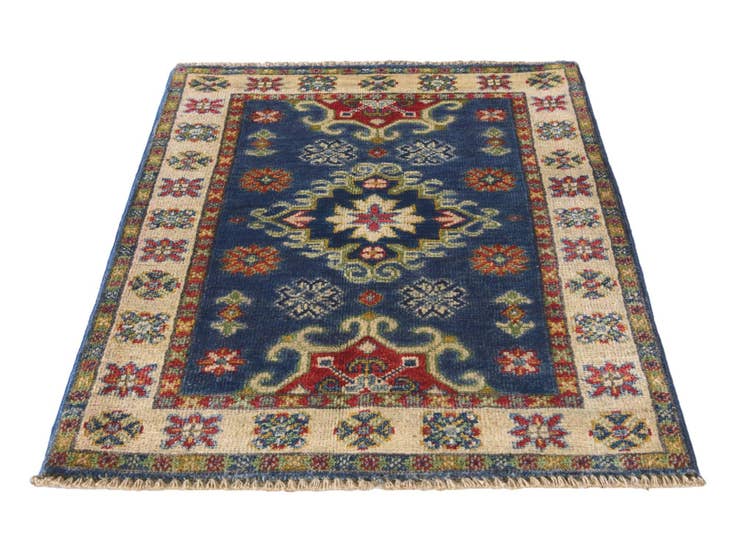 Detail image of 2' 3 x 3' Hand Knotted Kazak Rug