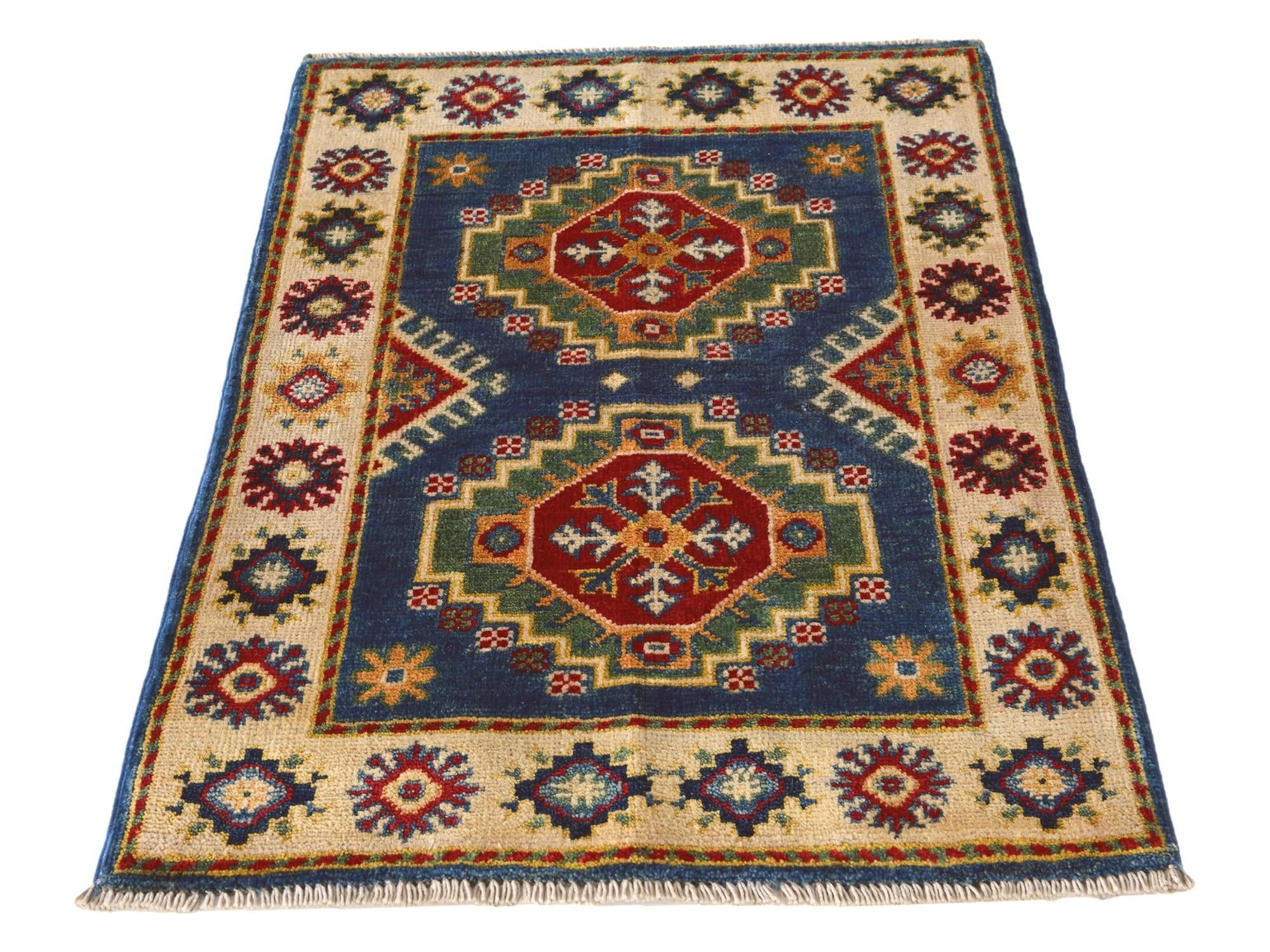 2' 2 x 3' Hand Knotted Kazak Rug