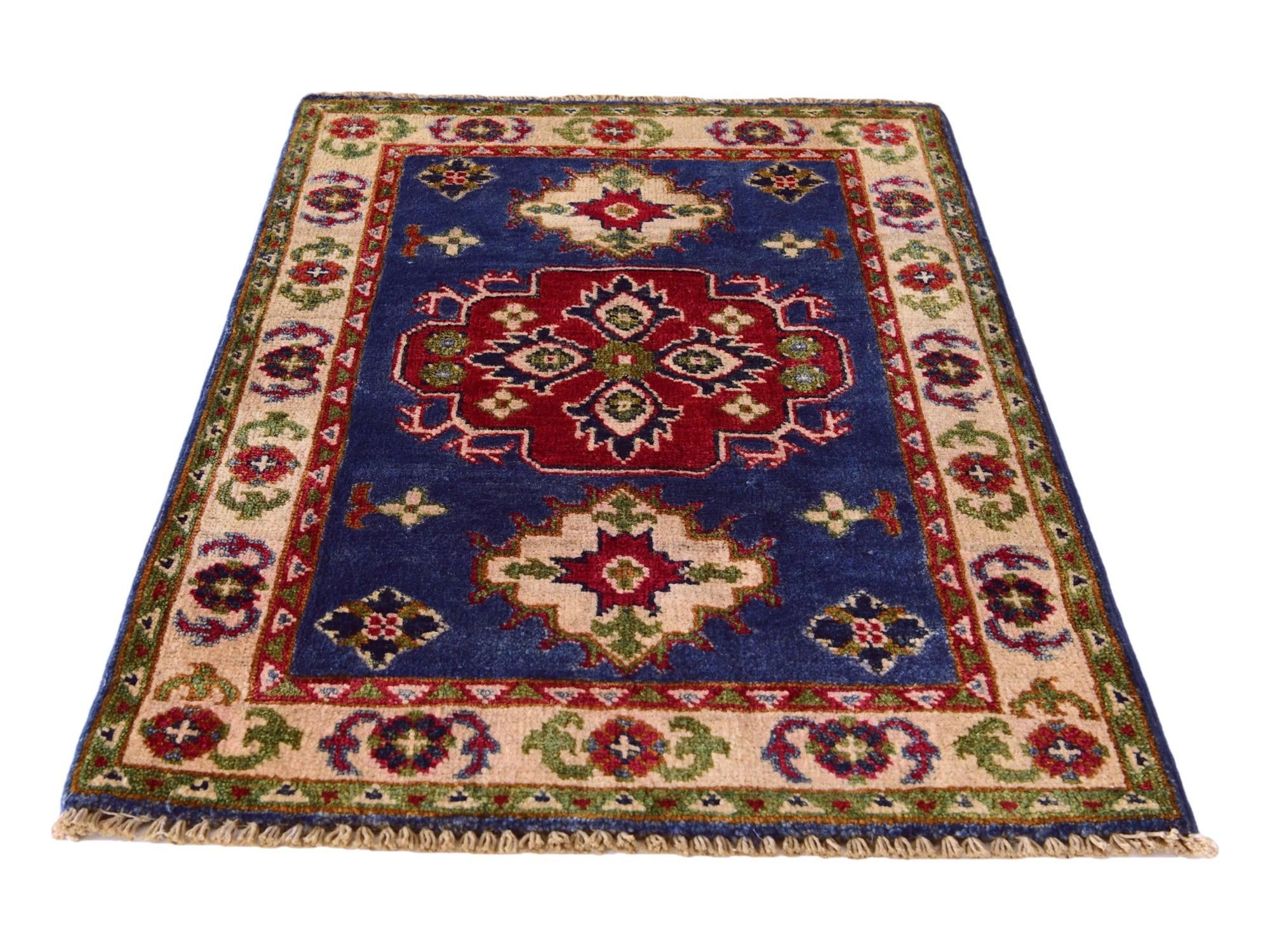2' x 2' 11 Hand Knotted Kazak Rug