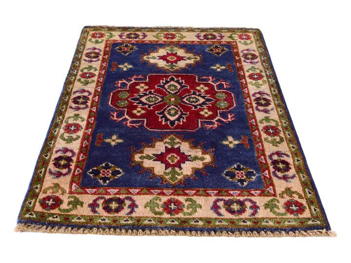 2' x 2' 11 Hand Knotted Kazak Rug