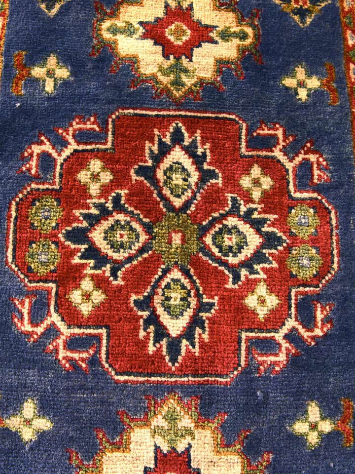 2' x 2' 11 Hand Knotted Kazak Rug