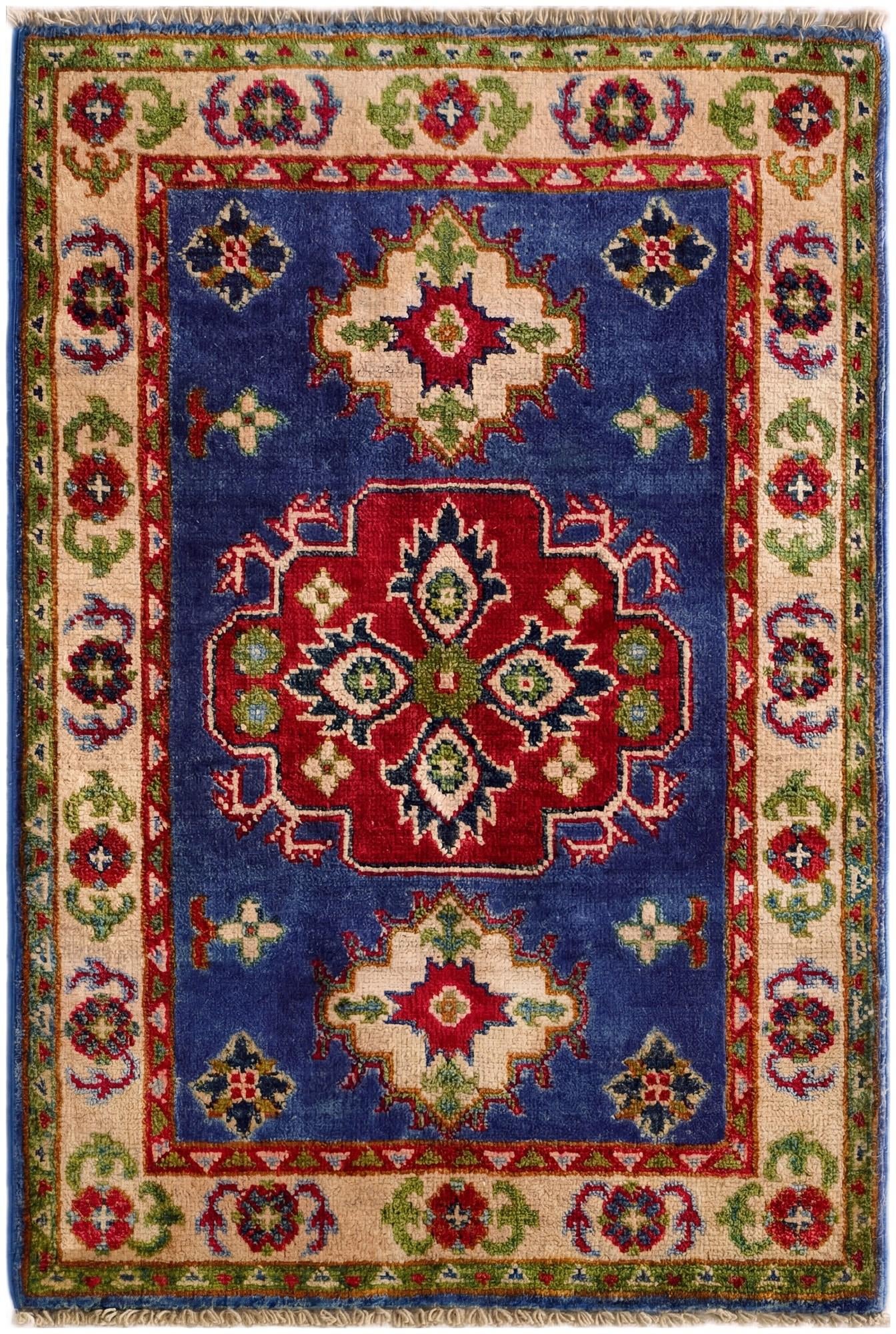 2' x 2' 11 Hand Knotted Kazak Rug