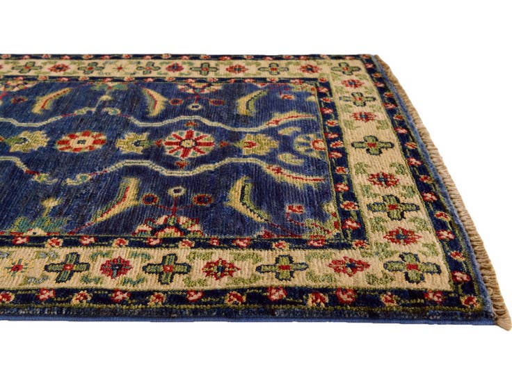 Detail image of 2' 2 x 3' Hand Knotted Kazak Rug