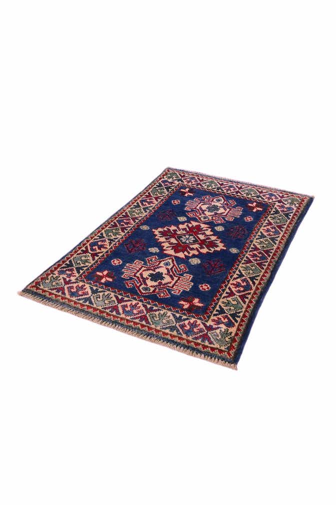 1' 11 x 3' Hand Knotted Kazak Rug
