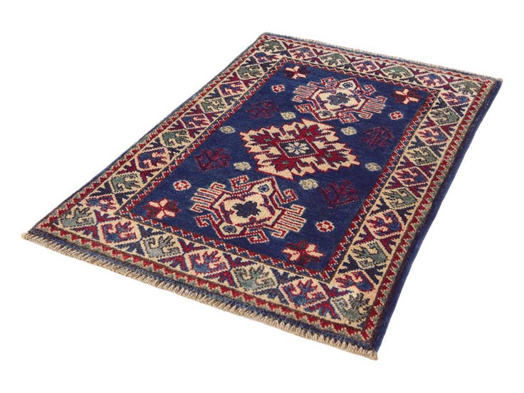 Detail image of 1' 11 x 3' Hand Knotted Kazak Rug