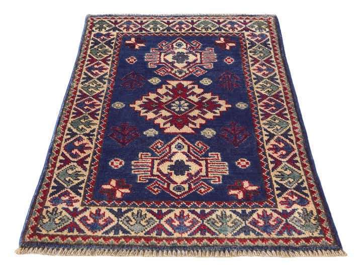 1' 11 x 3' Hand Knotted Kazak Rug