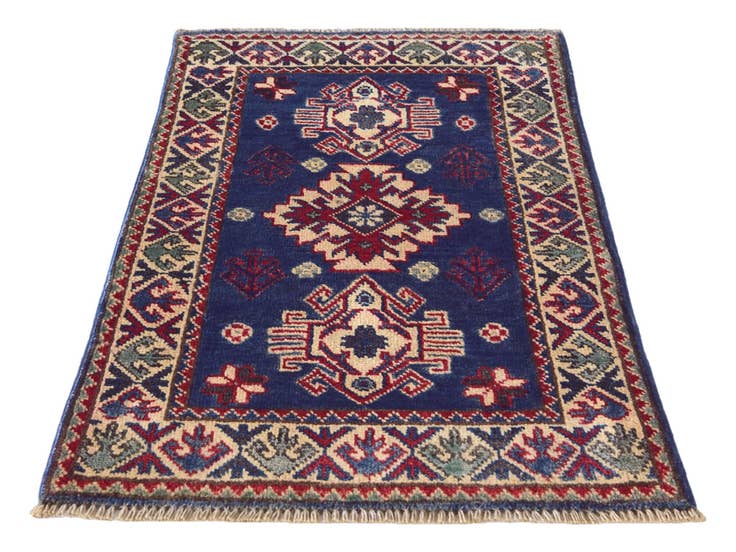 Detail image of 1' 11 x 3' Hand Knotted Kazak Rug