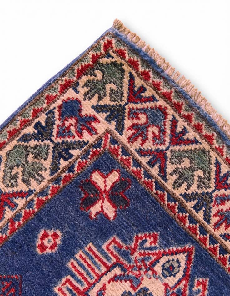 Detail image of 1' 11 x 3' Hand Knotted Kazak Rug