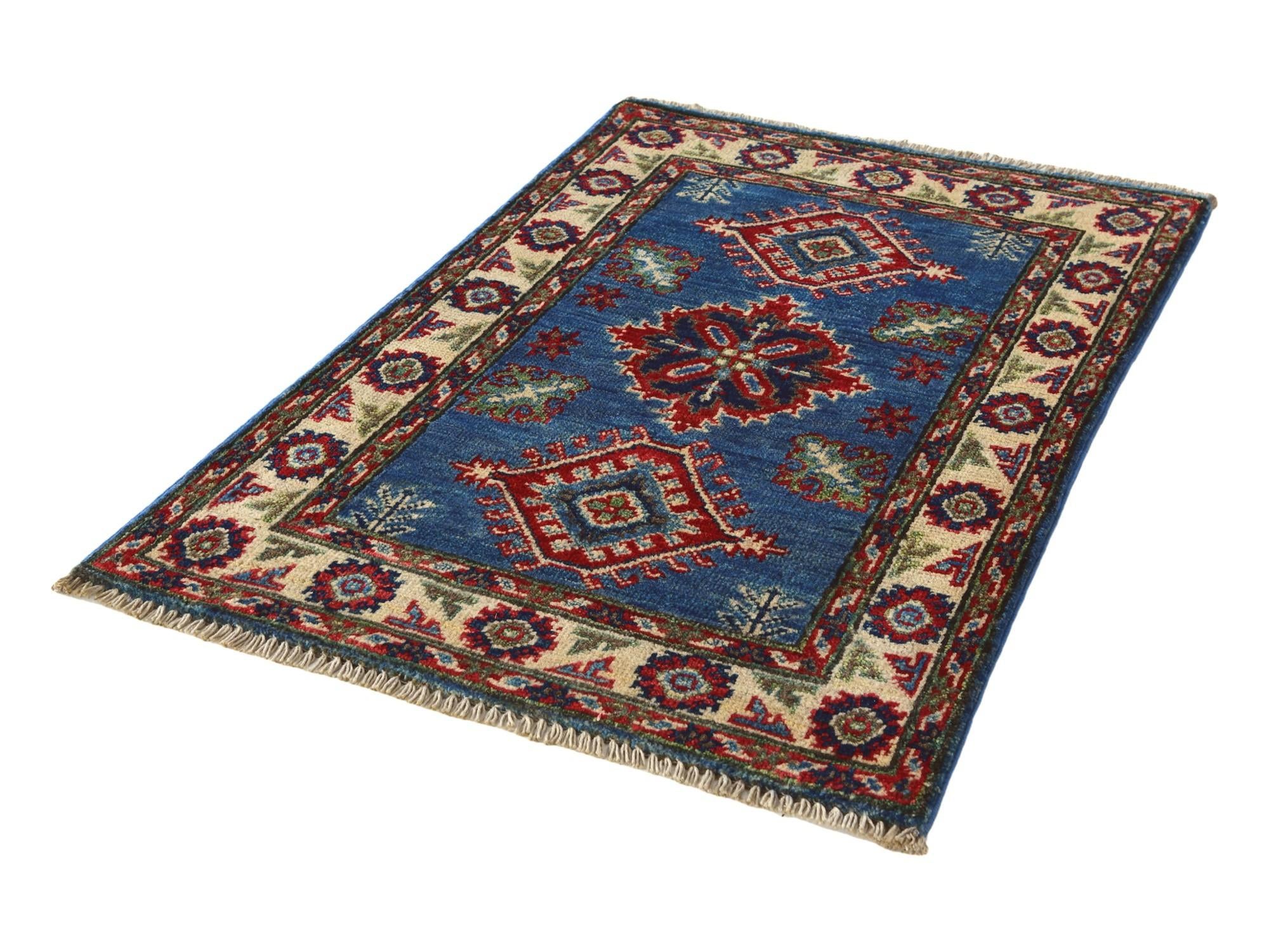 2' x 3' Hand Knotted Kazak Rug