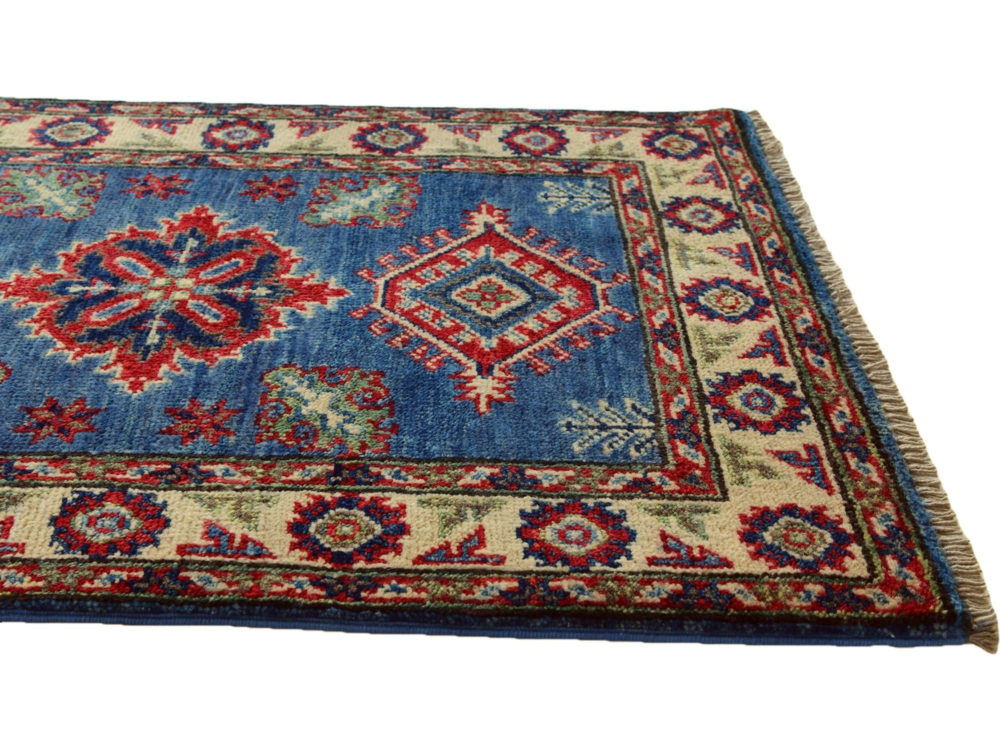 2' x 3' Hand Knotted Kazak Rug