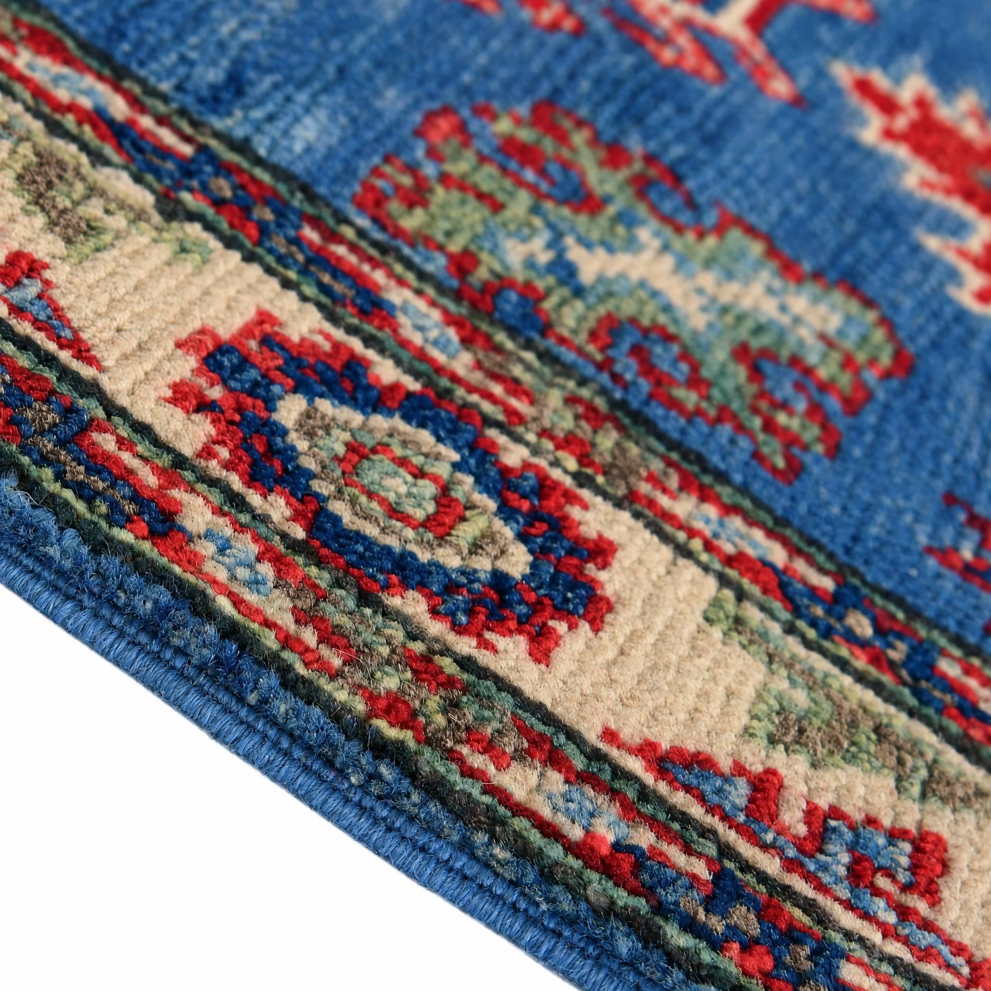 60cm x 90cm Hand Knotted Kazak Rug