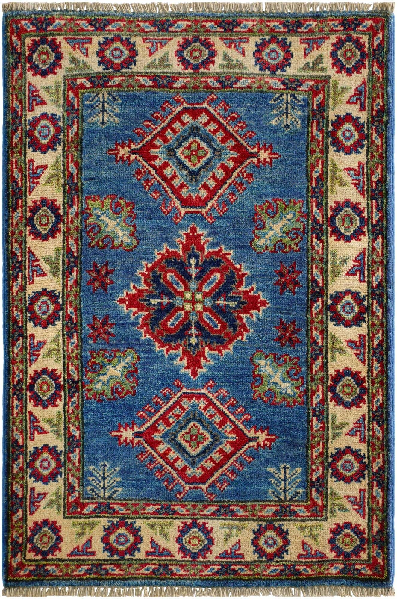 2' x 3' Hand Knotted Kazak Rug