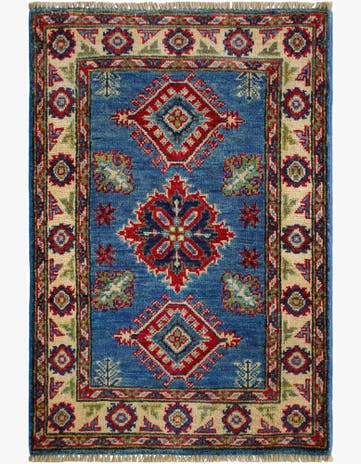 2' x 3' Hand Knotted Kazak Rug