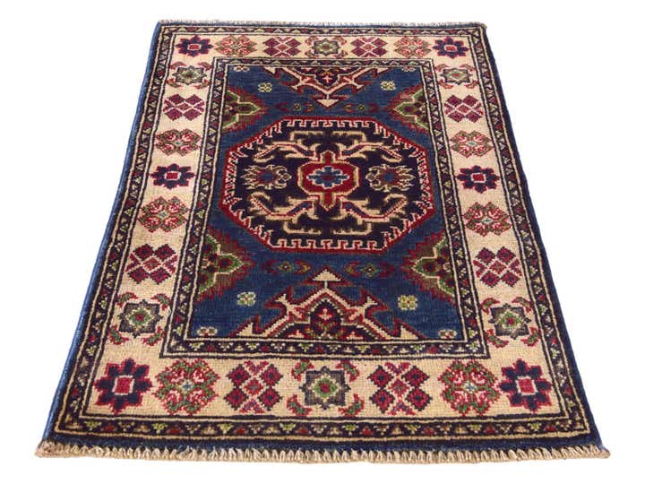 1' 10 x 3' Hand Knotted Kazak Rug