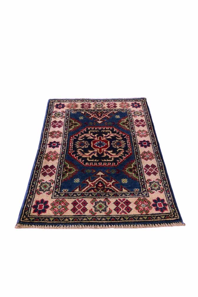1' 10 x 3' Hand Knotted Kazak Rug