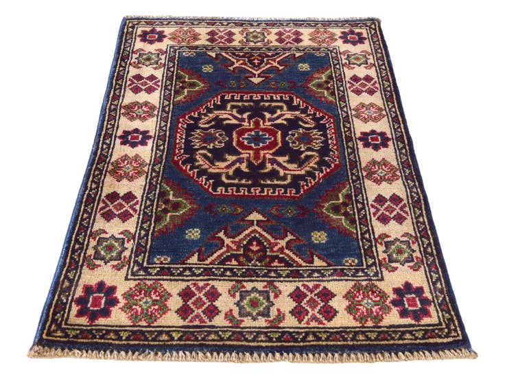 Detail image of 1' 10 x 3' Hand Knotted Kazak Rug