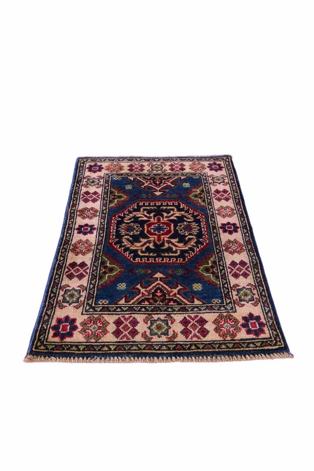 Detail image of 1' 10 x 3' Hand Knotted Kazak Rug