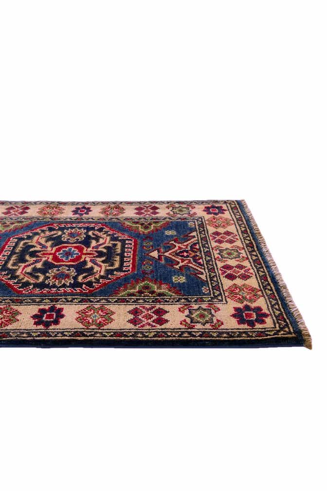 1' 10 x 3' Hand Knotted Kazak Rug