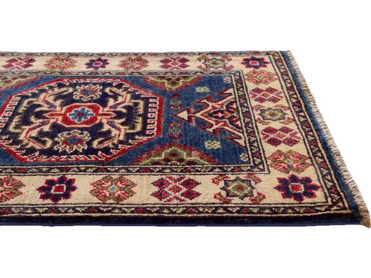Detail image of 1' 10 x 3' Hand Knotted Kazak Rug