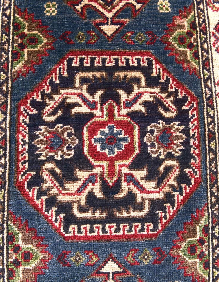 Detail image of 1' 10 x 3' Hand Knotted Kazak Rug
