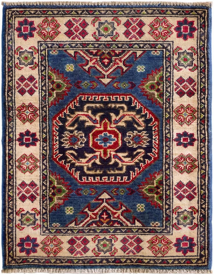 Detail image of 1' 10 x 3' Hand Knotted Kazak Rug