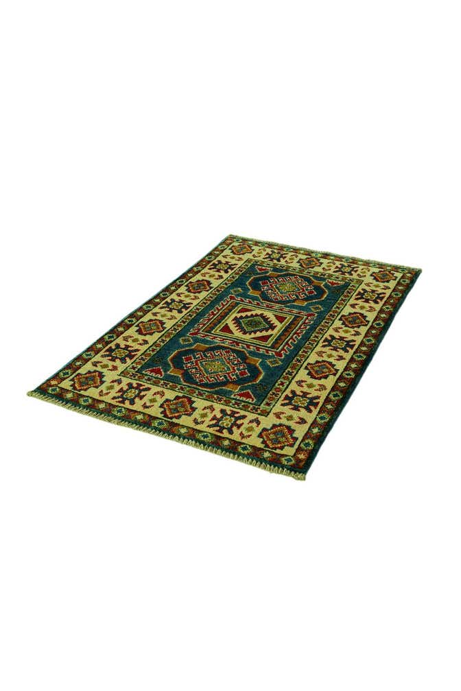 2' x 3' 1 Hand Knotted Kazak Rug