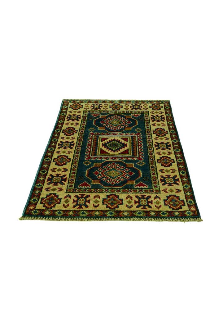2' x 3' 1 Hand Knotted Kazak Rug