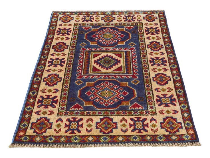 Detail image of 2' x 3' 1 Hand Knotted Kazak Rug