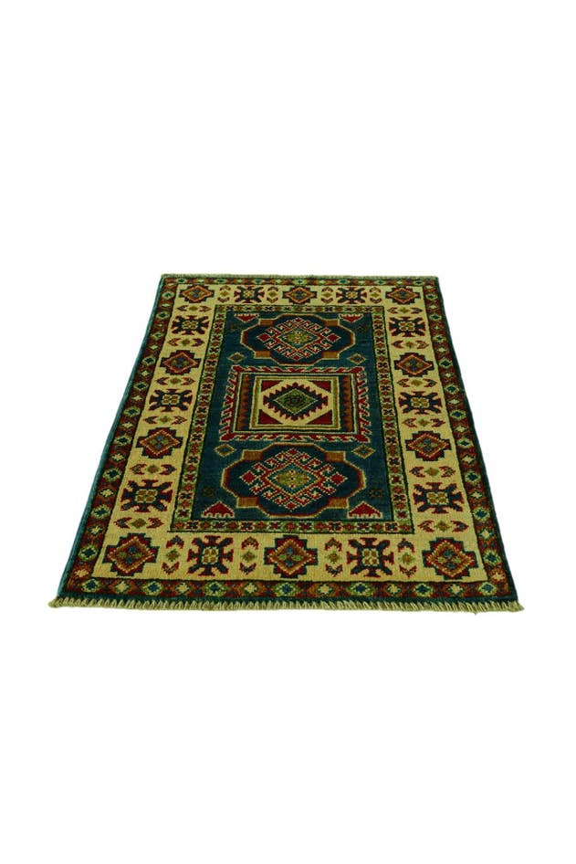 Detail image of 2' x 3' 1 Hand Knotted Kazak Rug