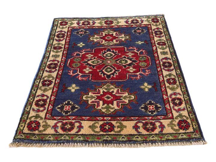 2' x 2' 11 Hand Knotted Kazak Rug