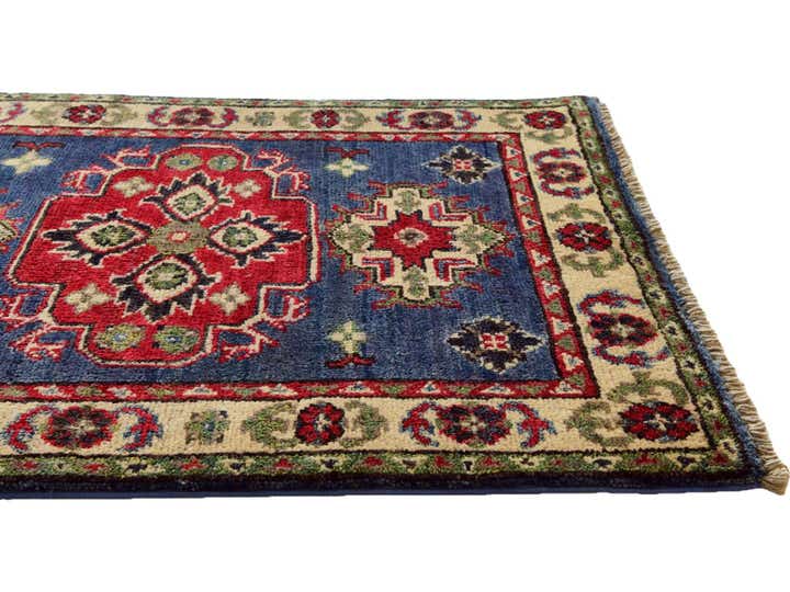 2' x 2' 11 Hand Knotted Kazak Rug