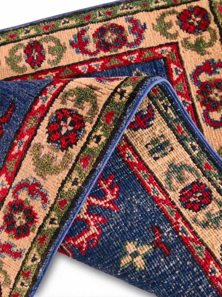 2' x 2' 11 Hand Knotted Kazak Rug
