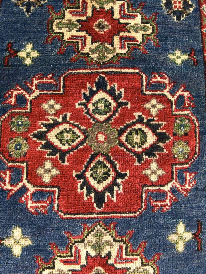 2' x 2' 11 Hand Knotted Kazak Rug