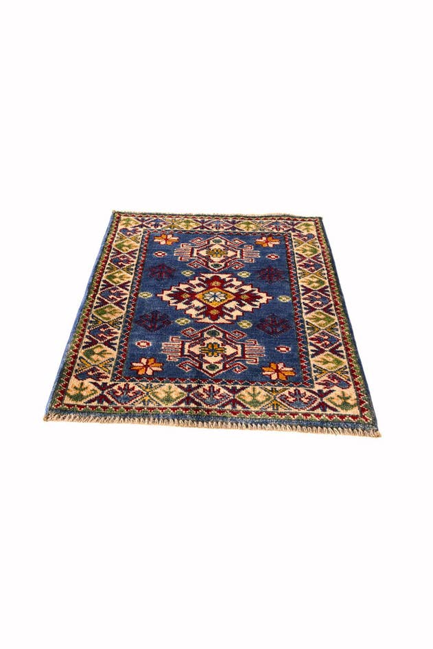 Detail image of 2' 2 x 2' 11 Hand Knotted Kazak Rug