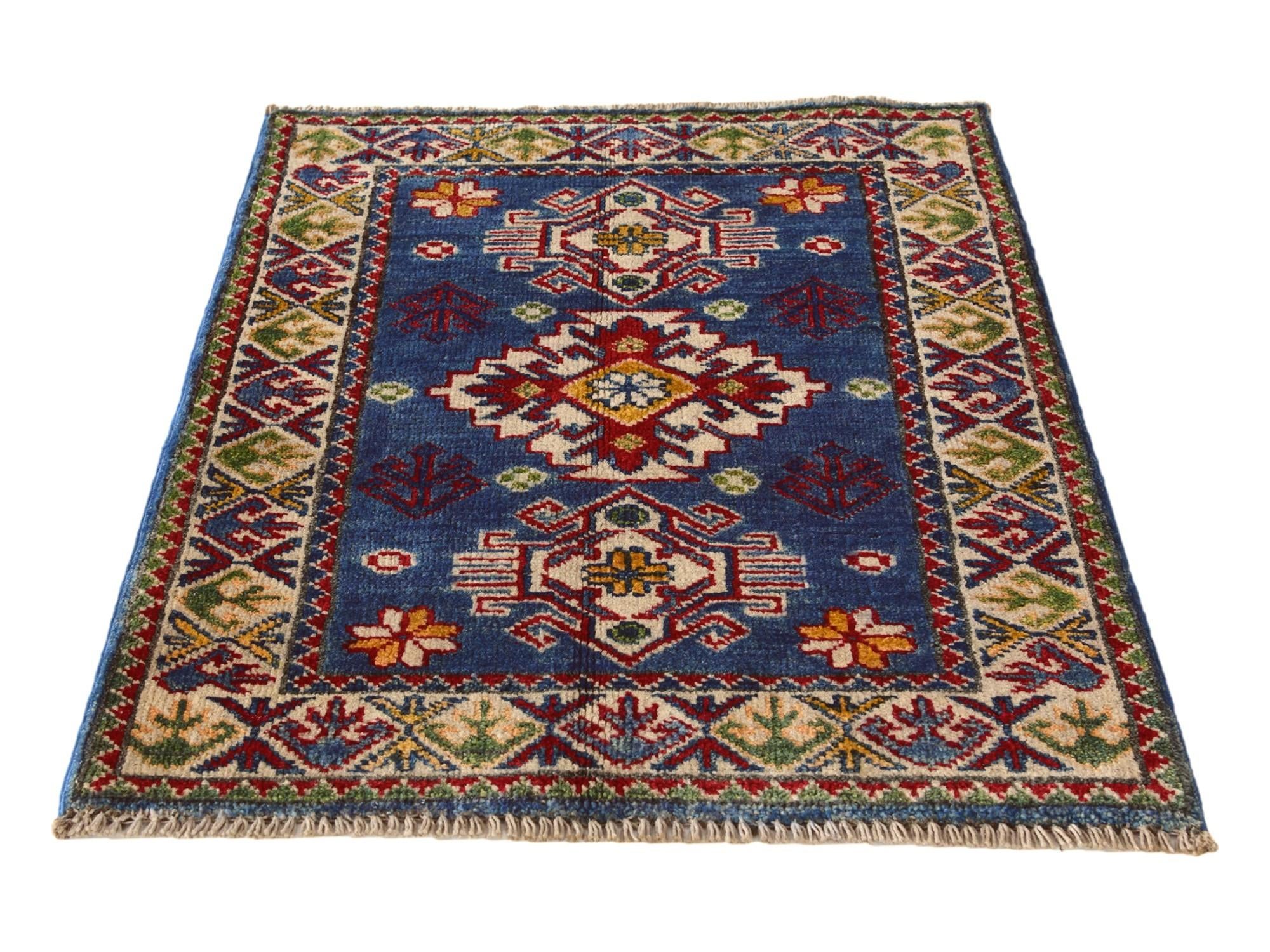 2' 2 x 2' 11 Hand Knotted Kazak Rug