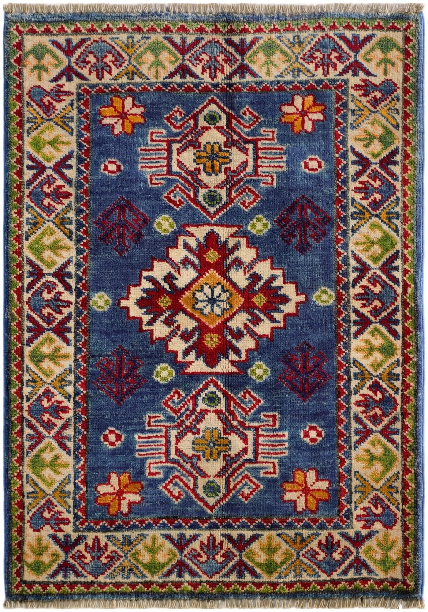 2' 2 x 2' 11 Hand Knotted Kazak Rug