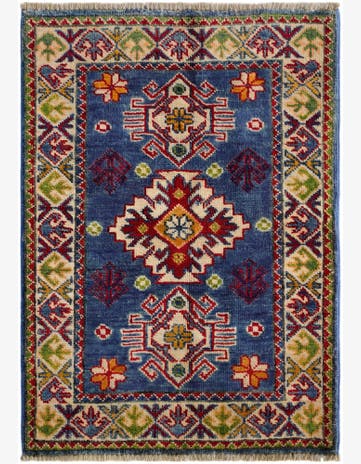 2' 2 x 2' 11 Hand Knotted Kazak Rug
